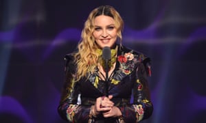 Madonna on stage last year at the Billboard Women in Music event.
