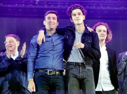 A ‘moment of noise’ … with the 1975 at Parklife festival in 2017.