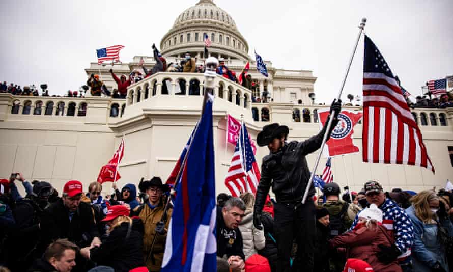*** BESTPIX *** Trump Supporters Hold “Stop The Steal” Rally In DC Amid Ratification Of Presidential Election*** BESTPIX *** WASHINGTON, DC - JANUARY 06: Pro-Trump supporters storm the U.S. Capitol following a rally with President Donald Trump on January 6, 2021 in Washington, DC. Trump supporters gathered in the nation’s capital today to protest the ratification of President-elect Joe Biden’s Electoral College victory over President Trump in the 2020 election. (Photo by Samuel Corum/Getty Images)