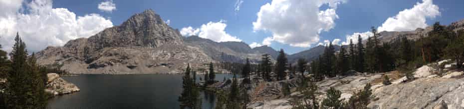 View of the Sierras from the Sequoia national park, adjacent to Inyo national forest.