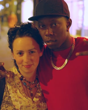 Writer Ruth Lewy with Dizzee Rascal in 2006