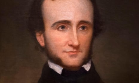 detail from 1845 portrait of Edgar Allan Poe by Samuel Stillman Osgood.