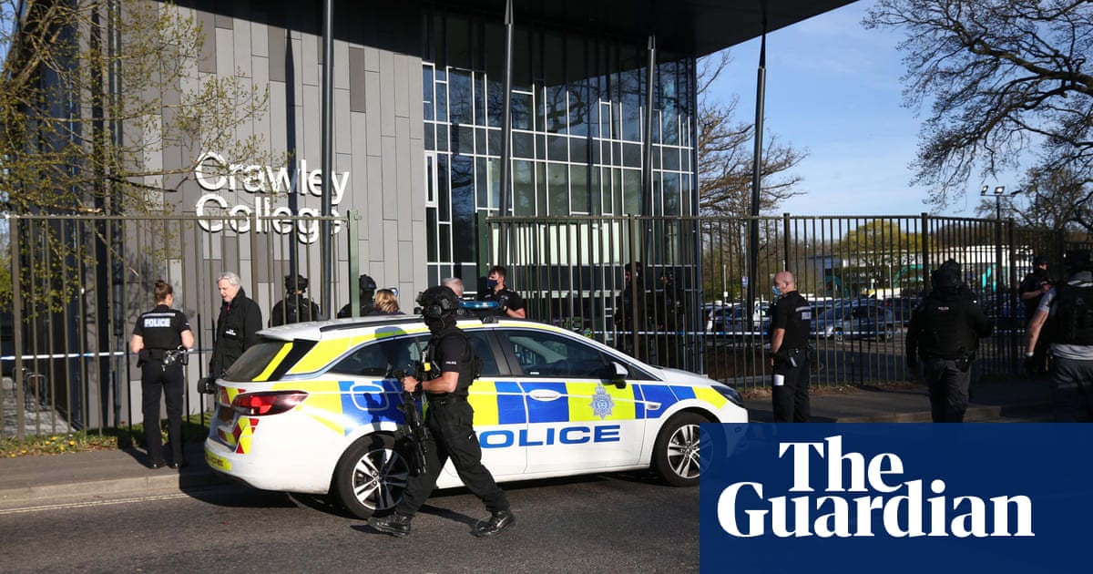 Crawley College staff and students offered counselling after gun attack scare