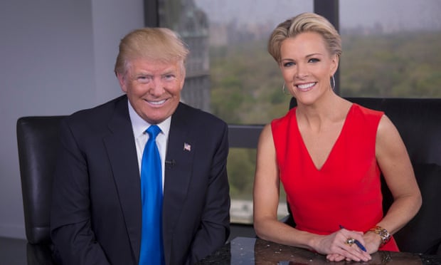All smiles for Donald Trump and Megyn Kelly at their post-truce interview. 