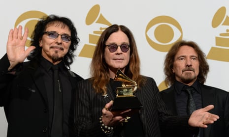 Tony Iommi, Ozzy Osbourne and Geezer Butler of Black Sabbath