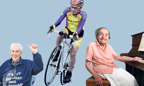 From left: record-holder Jack Reynolds, 105; cyclist Robert Marchand, 105; and pianist Alice Herz-Sommer, 110.