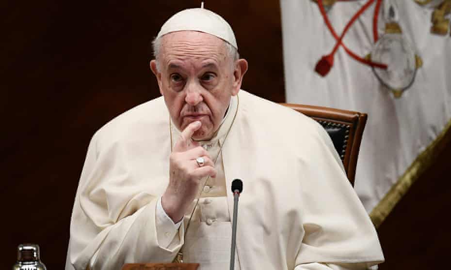 Pope Francis: 'Climate change and the Covid-19 pandemic have exposed our deep vulnerability.'