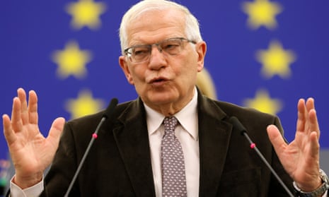 Josep Borrell told the European parliament $1bn ‘might sound like a lot’ but is ‘what we pay Putin every day’. 