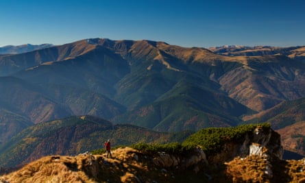 Carpathian mountains in Romania.