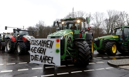 A farmers’ protest in Berlin, Germany, 15 January 2024