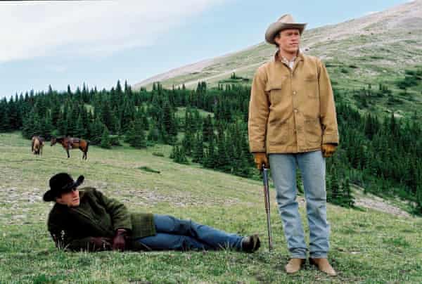 Jake Gyllenhaal en Heath Ledger in Brokeback Mountain.