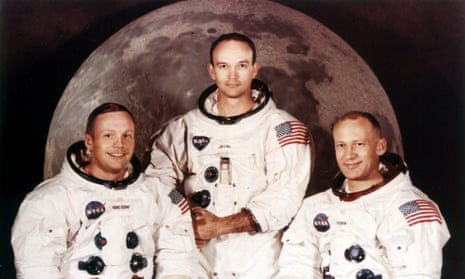 A 1969 crew portrait of Apollo astronauts Neil Armstrong, left, Michael Collins, centre, and Buzz Aldrin.