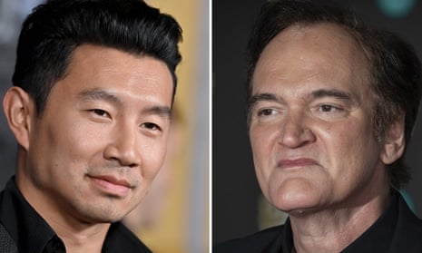Simu Liu and Quentin Tarantino