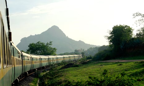 An Indian Railways’ train en route from Hyderabad to Tamil Nadu.