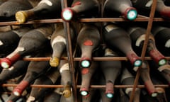This photo taken Oct. 15, 2009 shows bottles of wine in the cellar of La Tour d'Argent restaurant in Paris. An industry group said Thursday Nov. 26, 2009 that more wine could be consumed globally this year thanks to crisis-fueled demand for cheaper or discounted tipples, particularly in the United States. (AP Photo/Christophe Ena)