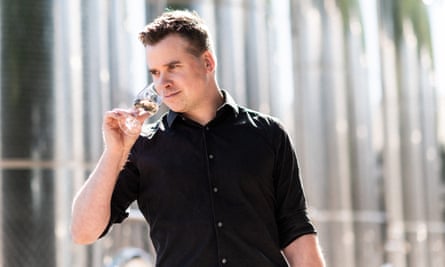 James Lambert with glass