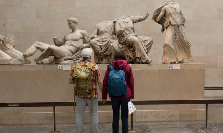 The Parthenon marbles displayed in the British Museum.