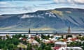 Elevated view across Reykjavik, Capital Region, Iceland<br>GettyImages-1268467286