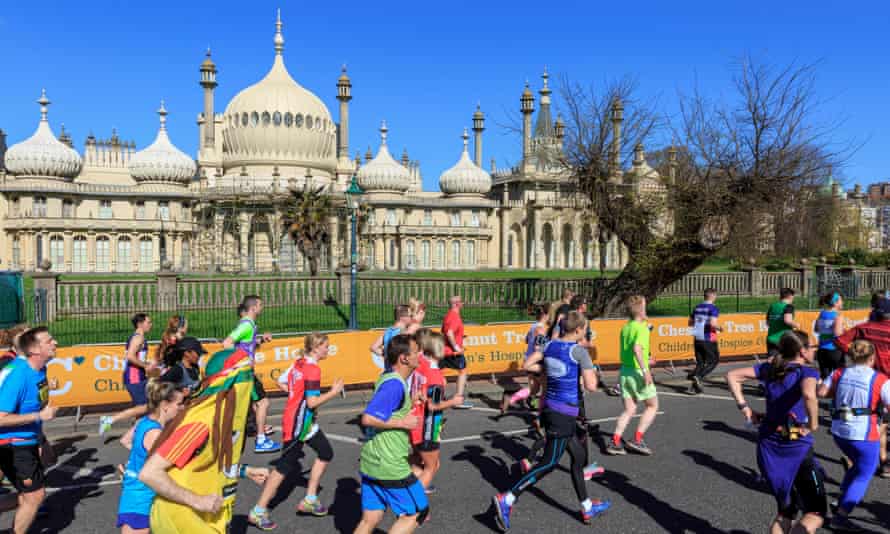 The picturesque rout of the Brighton Marathon.