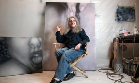 Betty Tompkins in her studio in New York.