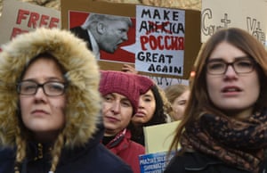 A protest in Prague, Czech Republic