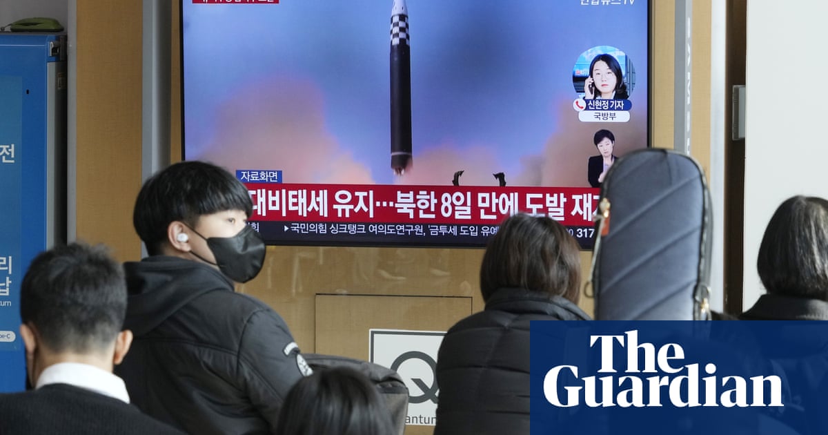 North Korea launches ballistic missile threatens ‘fiercer’ military response – The Guardian