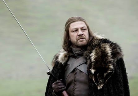 Sean Bean as Ned Stark in series 1 of Game of Thrones.