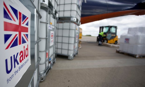 A UK aid shipment pictured at East Midlands airport in 2014.