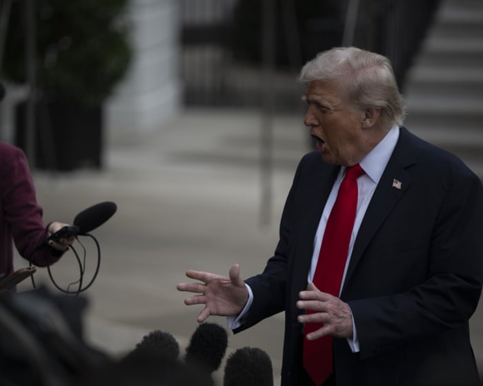 Donald Trump clashes with Australian ABC journalist and hints at Albanese meeting