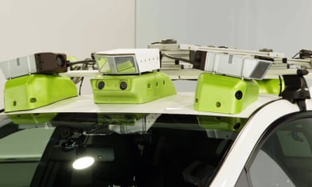 Just a few of the cameras and sensors of the ServCity car.