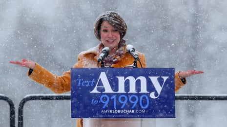  Democratic senator Amy Klobuchar announces presidential bid – video report