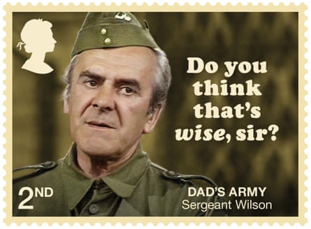 John Le Mesurier’s Sergeant Wilson on the second-class Dad’s Army stamp (18:1). Photograph: Royal Mail/PA