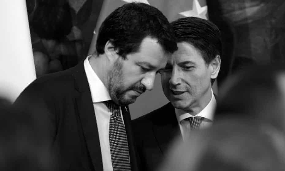 Matteo Salvini and Giuseppe Conte