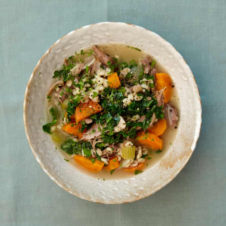 Gill Meller’s lamb, barley and kale broth