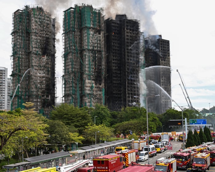 Hong Kong police say unsafe scaffolding and foam may have spread fire that killed at least 75
