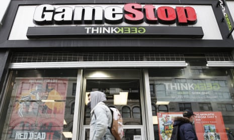 A GameStop retail store is open for business in New York City on Wednesday