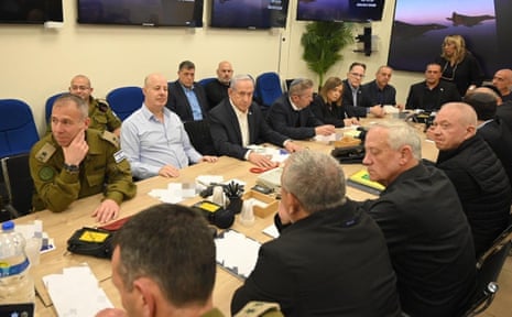 Israel's war cabinet, chaired by prime minister Benjamin Netanyahu  