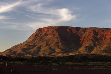 A rugged mountain in the early morning light