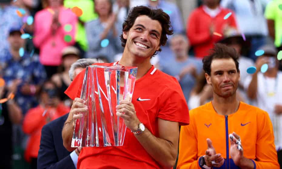 Taylor Fritz hands Rafael Nadal first loss of 2022 with win in Indian Wells  final | Tennis | The Guardian
