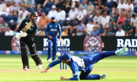 New Zealand chase down England’s 291 to win first men’s ODI – live updates