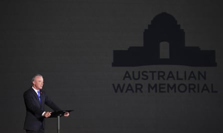 Brendan Nelson speaks at a war memorial event in November 2018