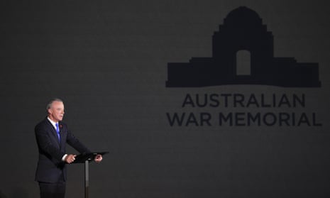 The Director of the Australian War Memorial Brendan Nelson speaks at Parliament House in Canberra, 1 November 2018.