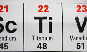 The metal titanium is among natural resources to face a 25% import tariff.