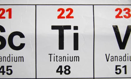 The metal titanium is among natural resources to face a 25% import tariff.