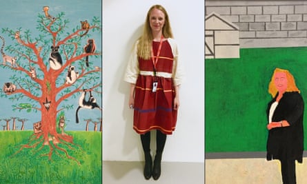 Lloyd Ellis’ The Lemur Tree, Alice Ellis-Bray wearing her Ghost Dance Dress, and a portrait of Rachel Whiteread by Richard Mittens.