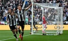 Barnes’ double inspires Newcastle to emphatic win over Manchester United