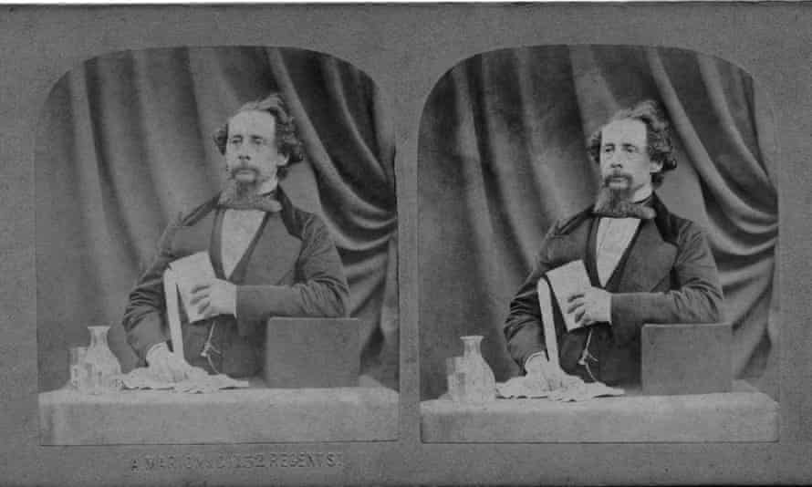 An image of Charles Dickens, from May's collection, used in the book.