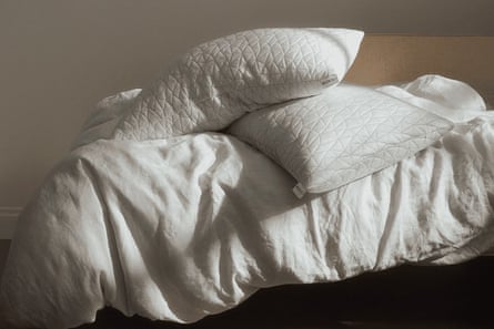 pillows on white bedding