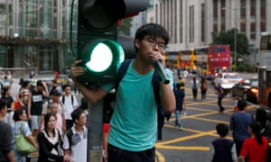 Joshua Wong led 79 days of protests in Hong Kong over Beijing’s influence on the territory’s affairs.