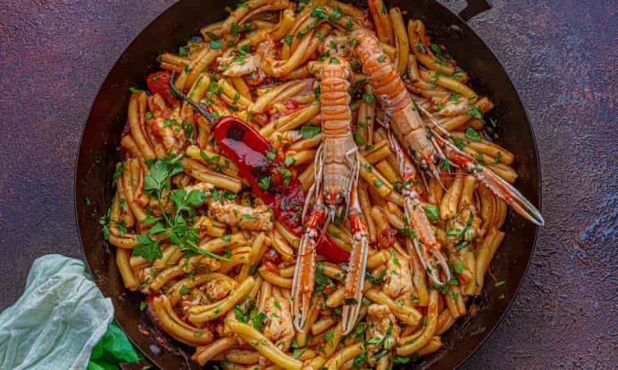 caserecce with langoustines.